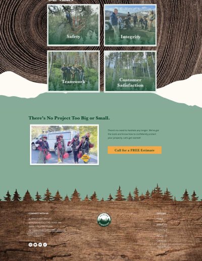 Alpine Forestry Home page screenshot